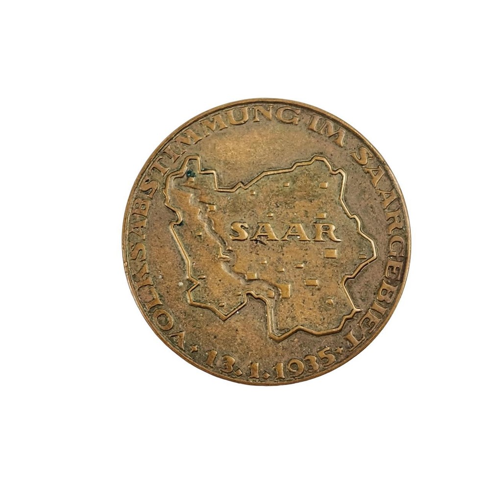 Bronze Commemorative Medal "German the Saar forever"