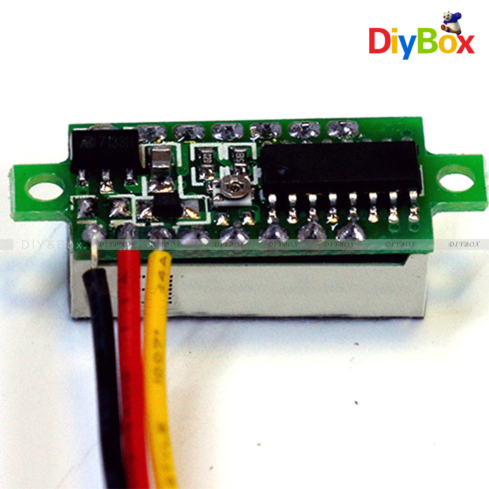 0.28" 2.50~30V Voltmeter Voltage Meter LED Display Panel Red/Blue/Yellow/Green