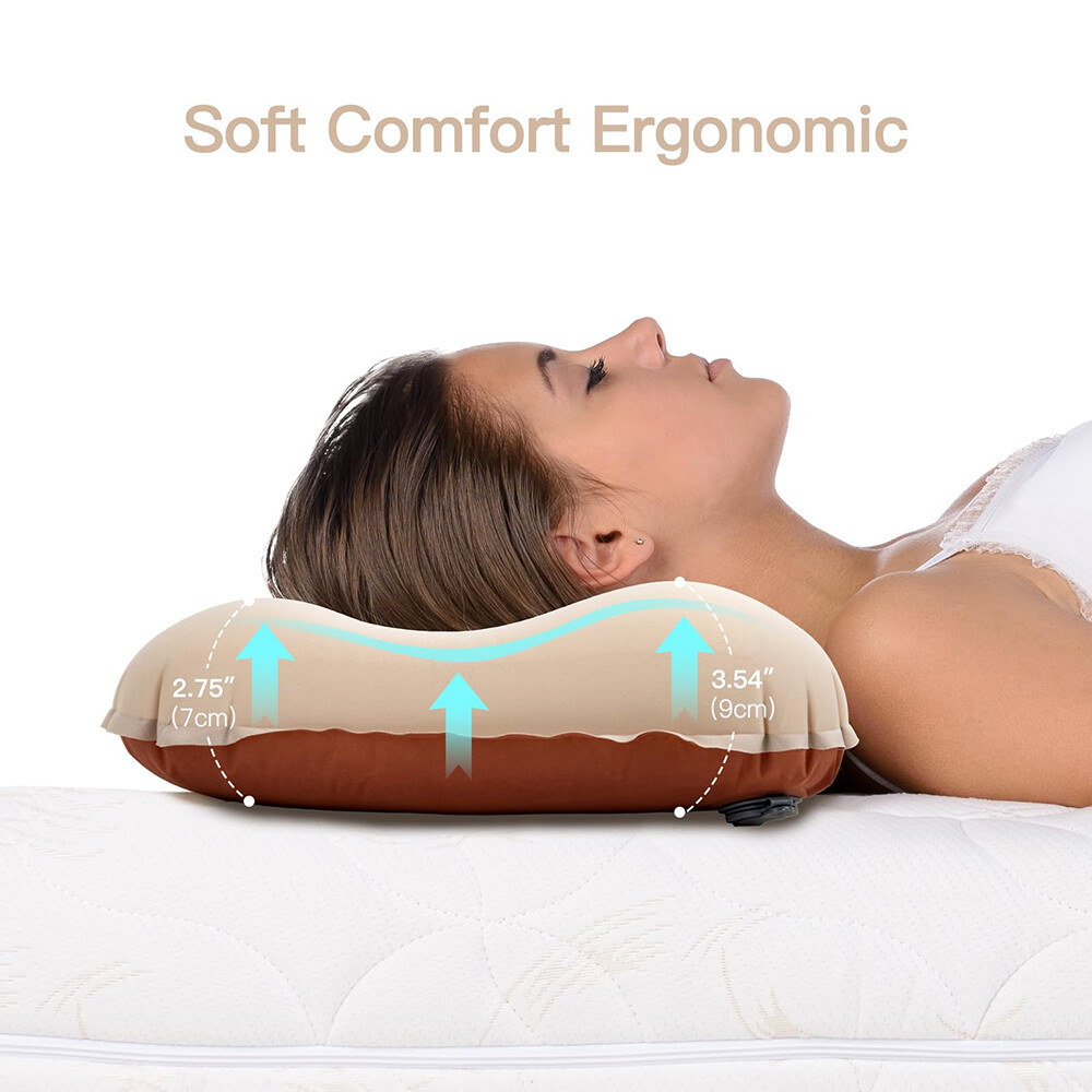 Self-Inflatable Camping Pillow Lightweight, Compact Pillow Backpacking Pillow