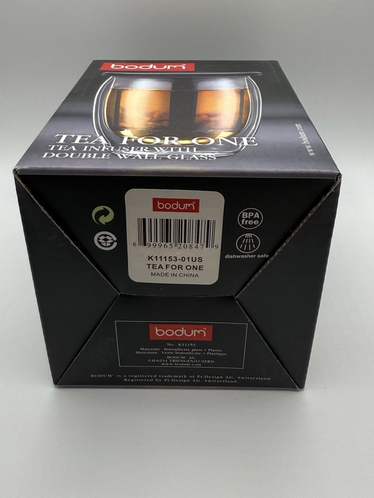 Bodum Tea For One Tea Infuser Double Wall Glass