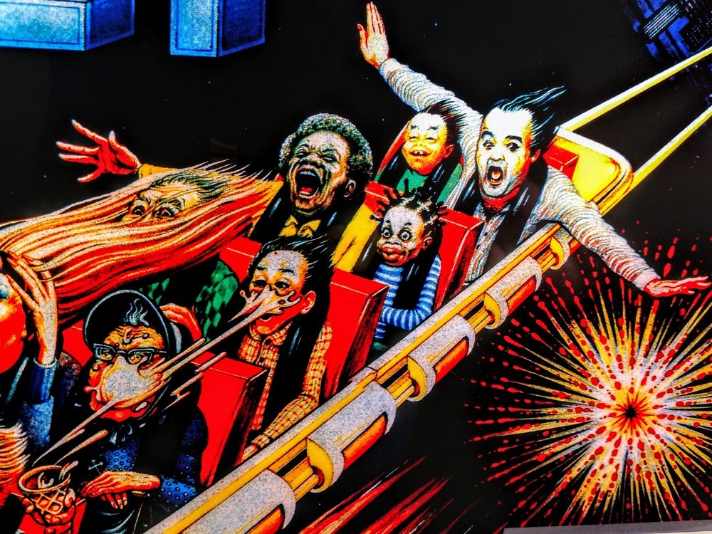 WILLIAMS comet pinball machine backglass translite replacement