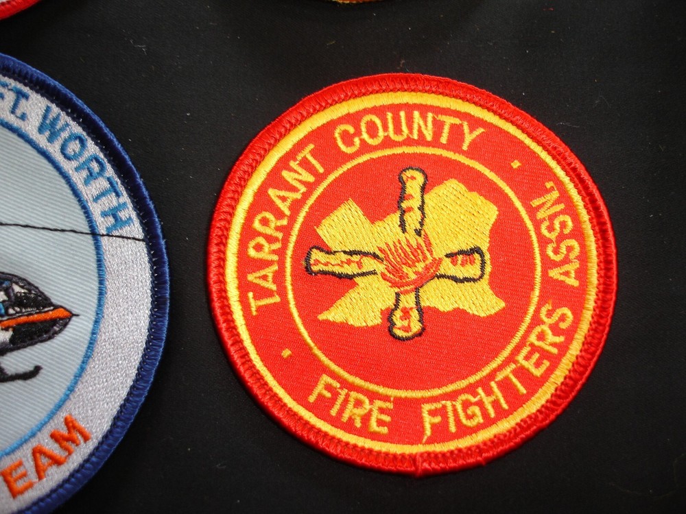 firefighting rescue fire department vintage patch set
