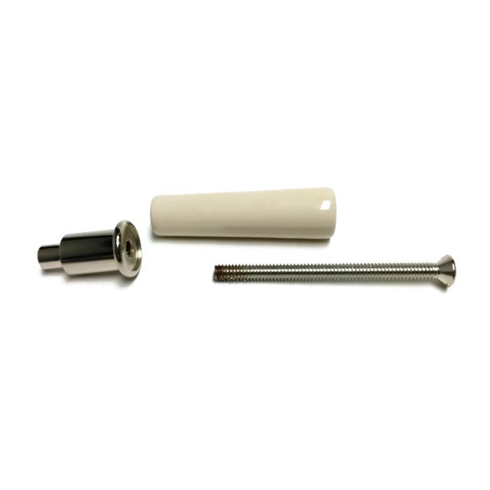Vermont Castings Ceramic Fallaway Handle Assembly (White with Nickel White