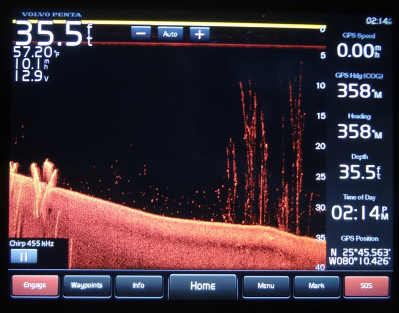 GARMIN VOLVO PENTA GLASS GPSMAP 8212 GPS CHARTPLOTTER FISHFINDER DISPLAY UNIT