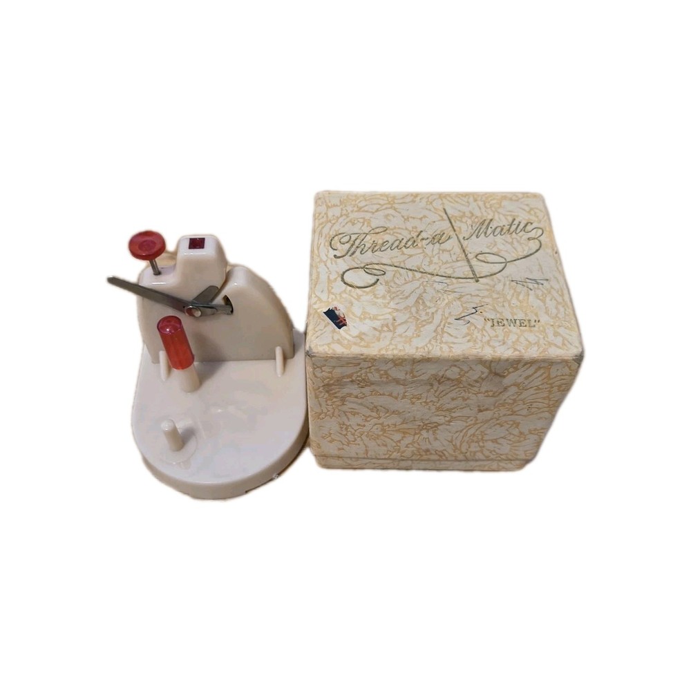 Vintage Thread-a Matic Sewing Automatic Needle Threader In Box