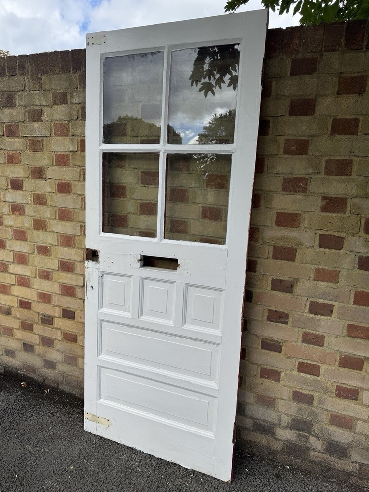 Reclaimed Victorian Wooden Panel Front Door 2080 x 853mm