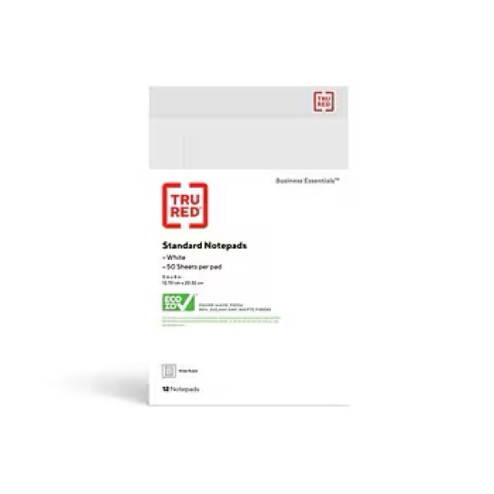 Tru Red Notepads (12 Pack)
