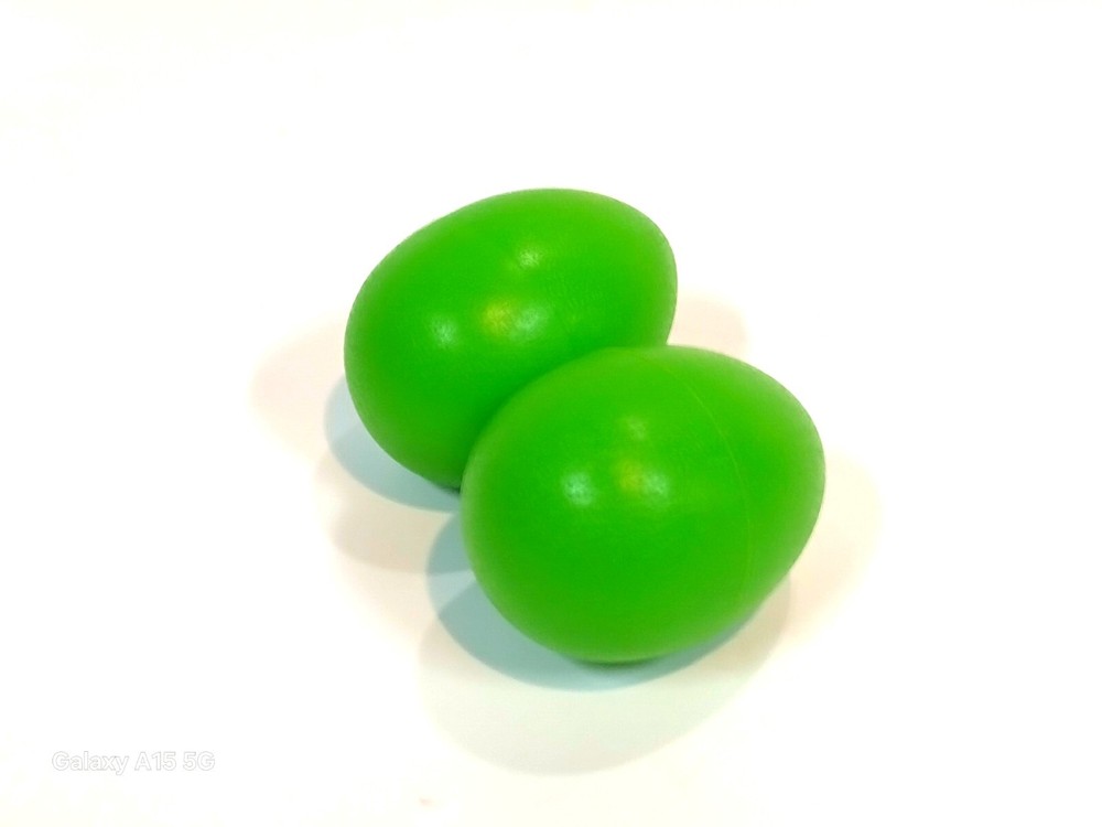 STADIUM LIME GREEN SOUND EGGS SHAKER PAIR