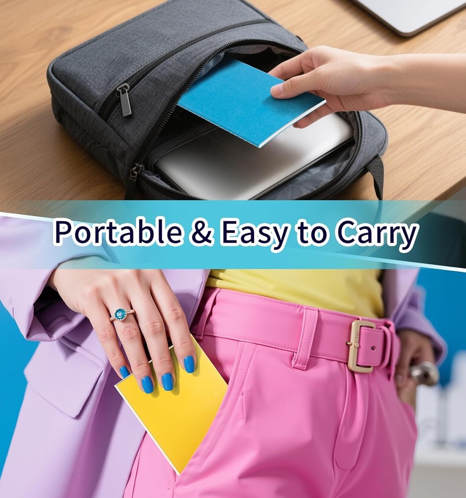 Mini Poet Colorful Lined Notebook Bulk, Journals Bulk, Small Notebooks,