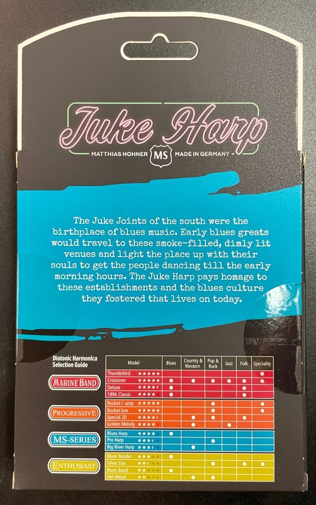 Harmonica Hohner Juke Harp, key of C