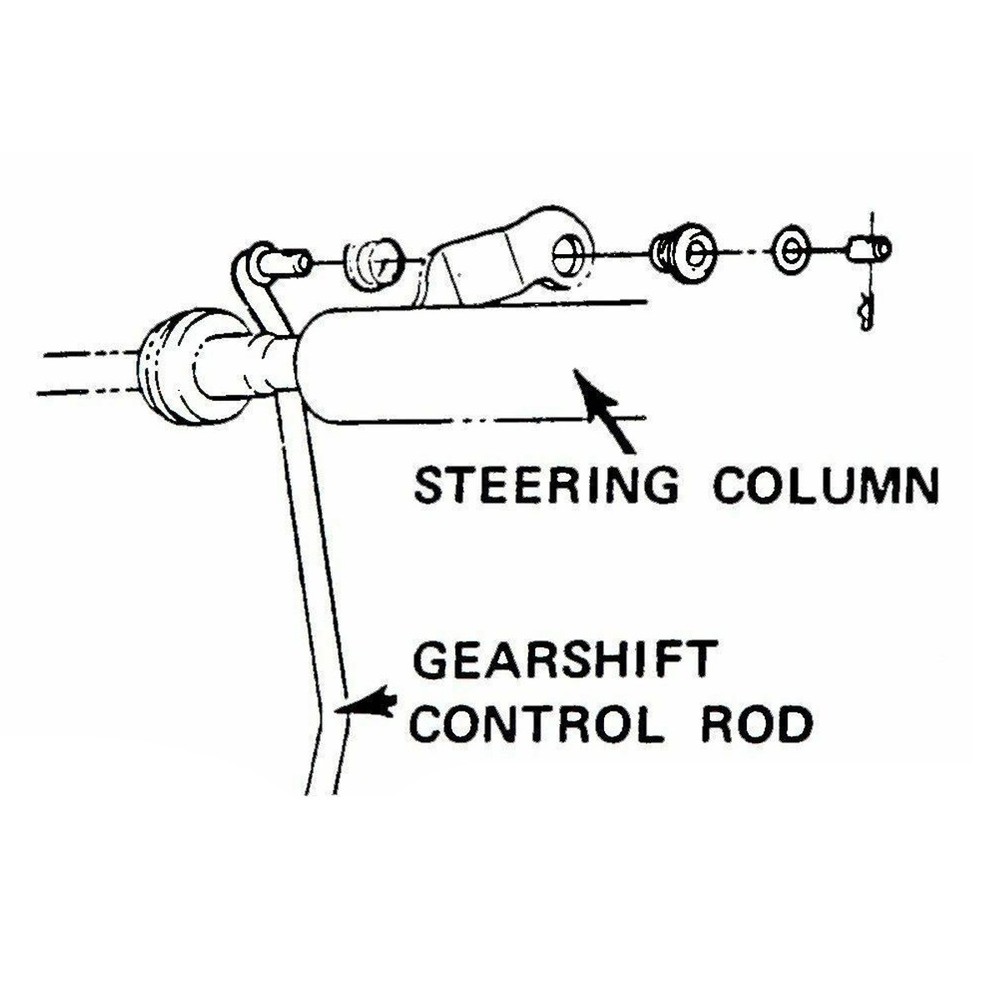 Steering Column Back Drive Rod Hardware 1969-77 Cutlass Chevelle Lemans 4pc