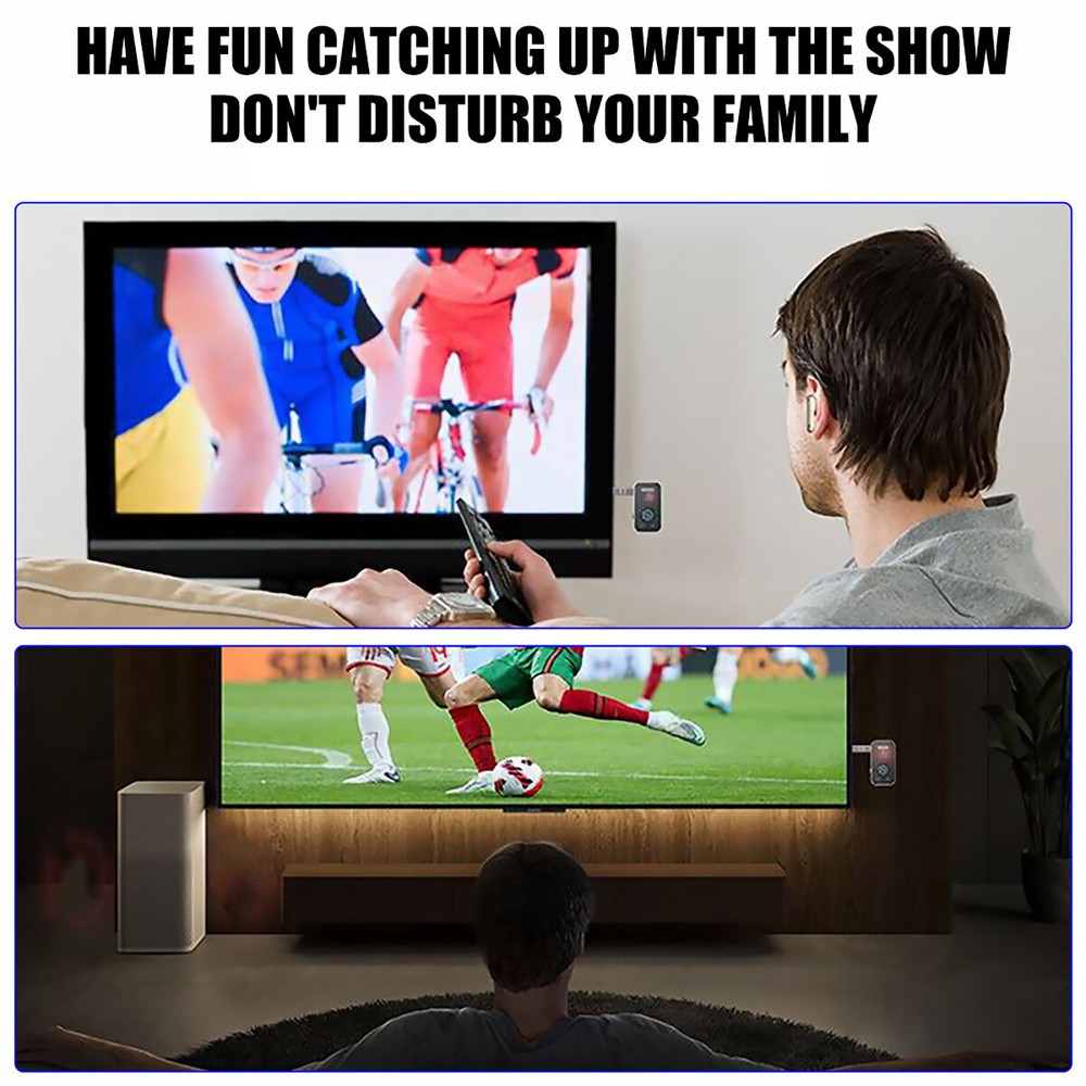 3.5mm USB Wireless Bluetooth 5.3 Transmitter Receiver Adapter 2in1 for TV