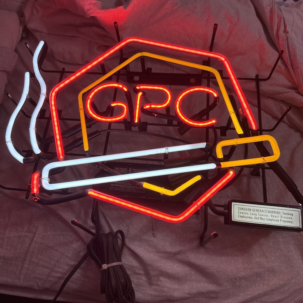 GPC cigarette Neon Sign 22”x 18”