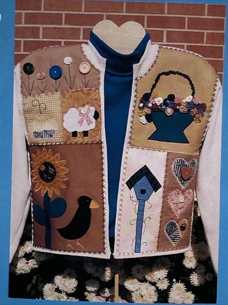 Thankful Hearts Countryside Sampler Machine Appliqued Patterns Using YO YOs