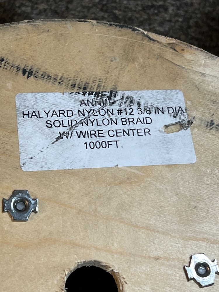 SOLID NYLON BRAID WITH WIRE CENTER 1000FT #12 3/8 Inches Diameter