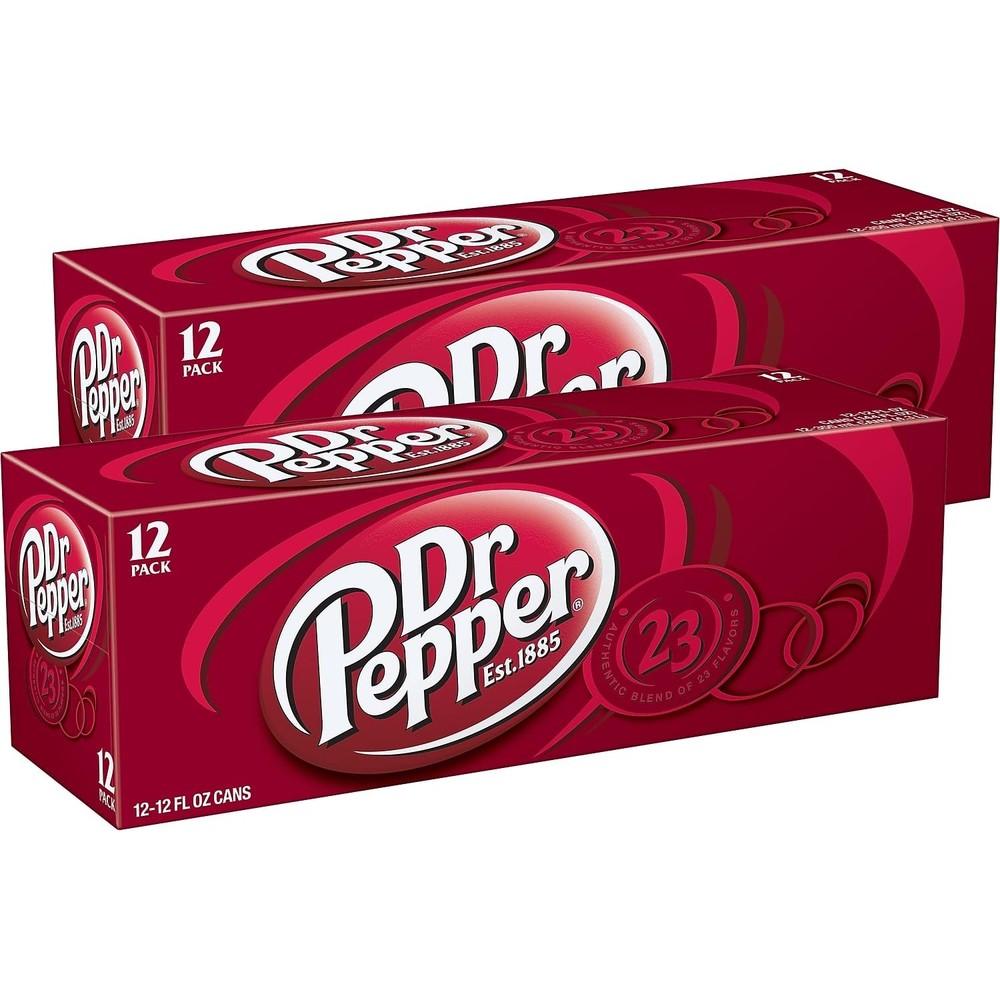 Dr Pepper Soda, 12 Ounce (24 Cans)