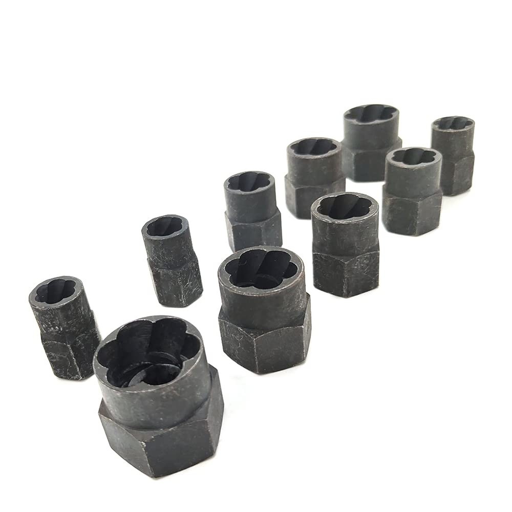 10Pcs Bolt Extractor Damaged Nut Remover Set,Broken Screw Nut Bolt Extractor ...
