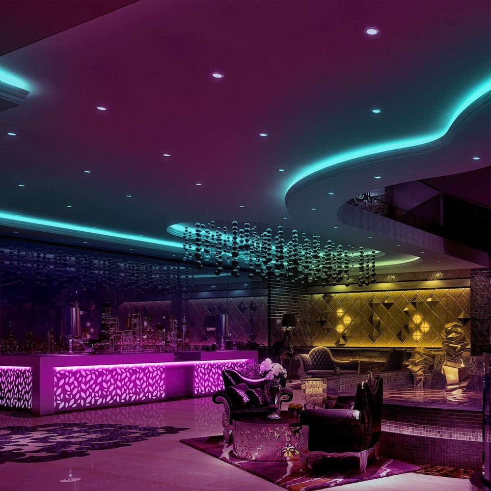 DAYBETTER Led Strip Lights 32.8ft Kit with Remote and 32.8 ft, Multicolor
