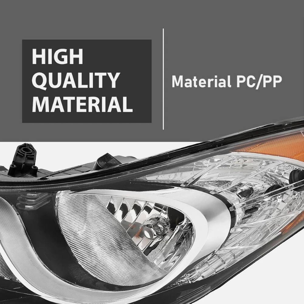 Halogen Headlights for Hyundai Elantra 2011-2013