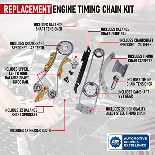 Engine Timing Chain Kit - Compatible with Buick, GM I4 2006-2015 Timing Kit
