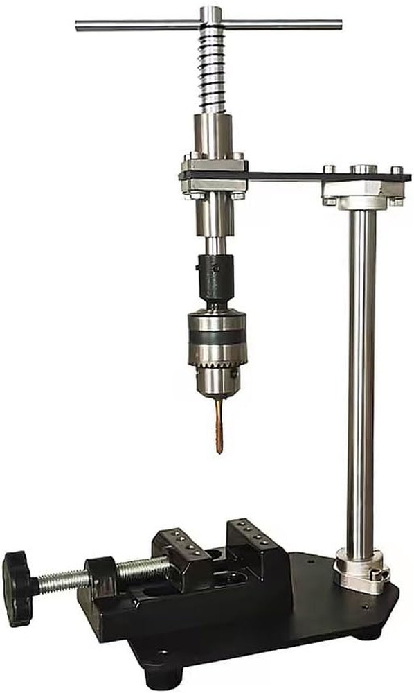 Precision Tapping Tool Set: 6 Taps, Vise & Hand Tapper Wrench Included