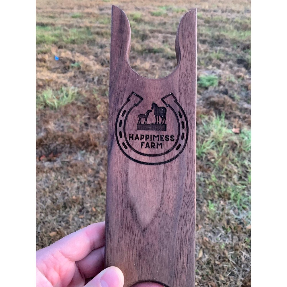 Personalized Rustic Walnut Boot Jack