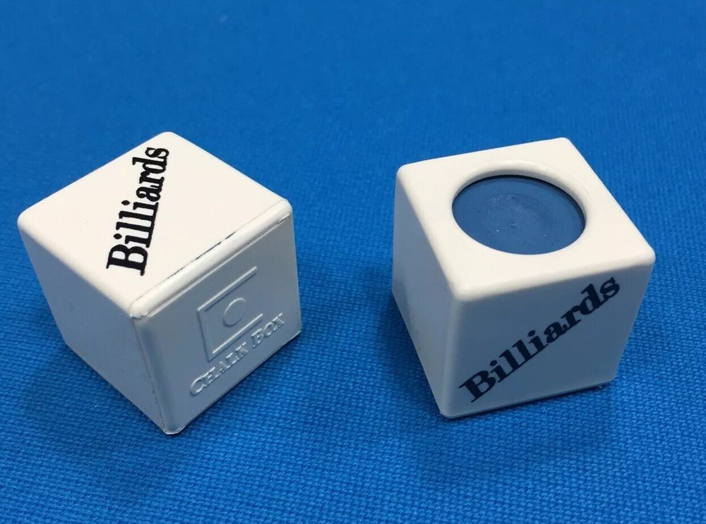 ( 2) Billiard Pool Cue Chalk Box Holder " Billiards “