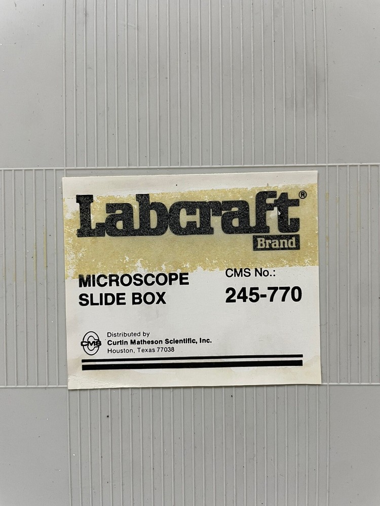 Lot of 7 Microscope Slide Box Slide Capacity 100