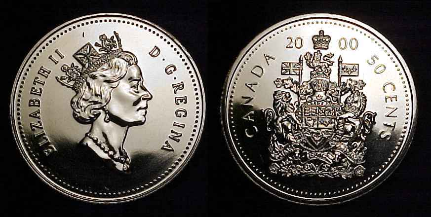 CANADA 2000 Fifty Cents Specimen