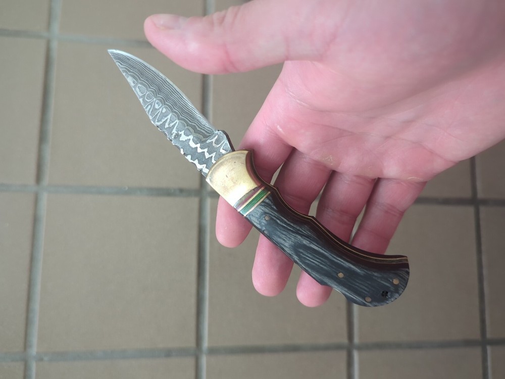 Damascus Pocket Knife