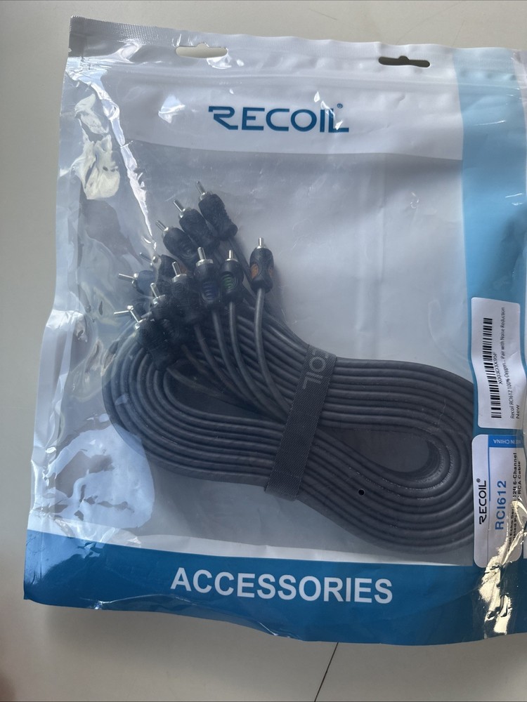 Recoil 6 Channel Rca 12 Ft Cable