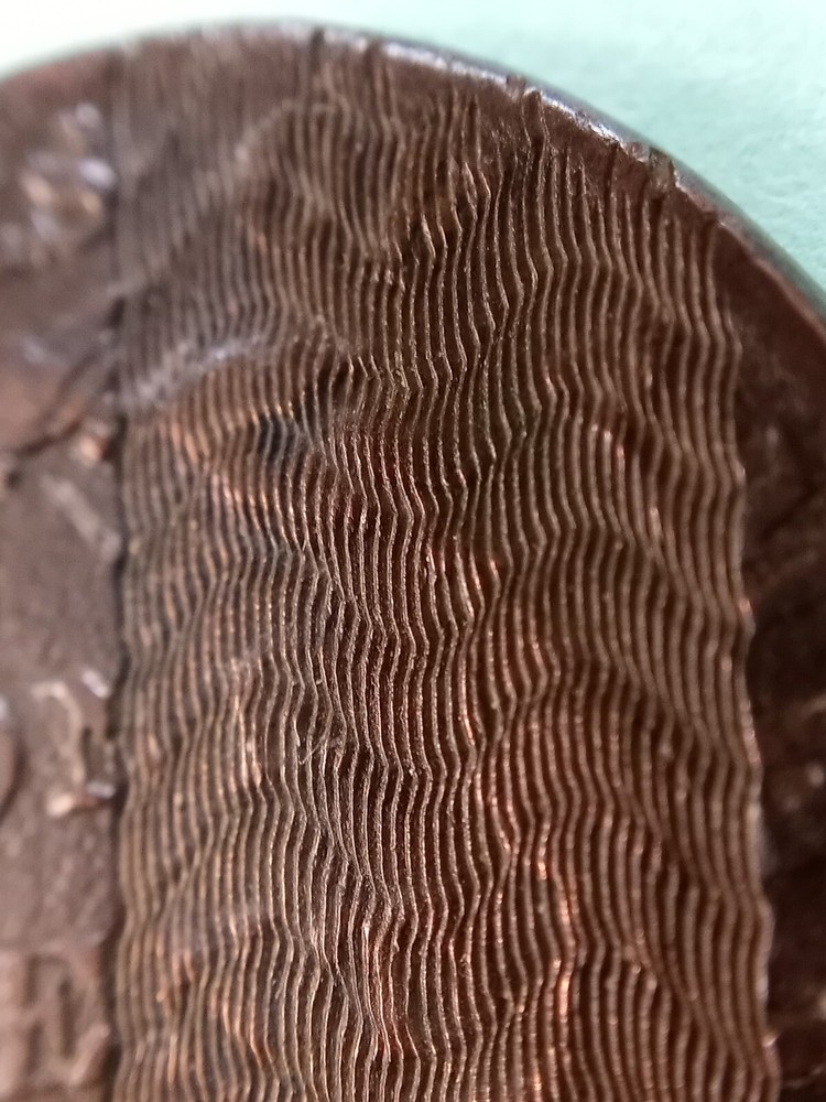 1824 Coronet Head Large Cent - Better Grade - Unusual Pattern on REV - env dmg