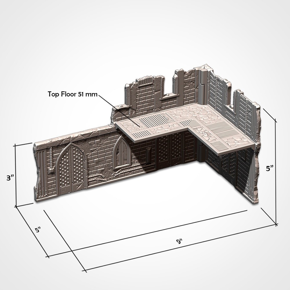 Cathedral - WTC 40K Official Foldable Terrain Set (10th Edition)