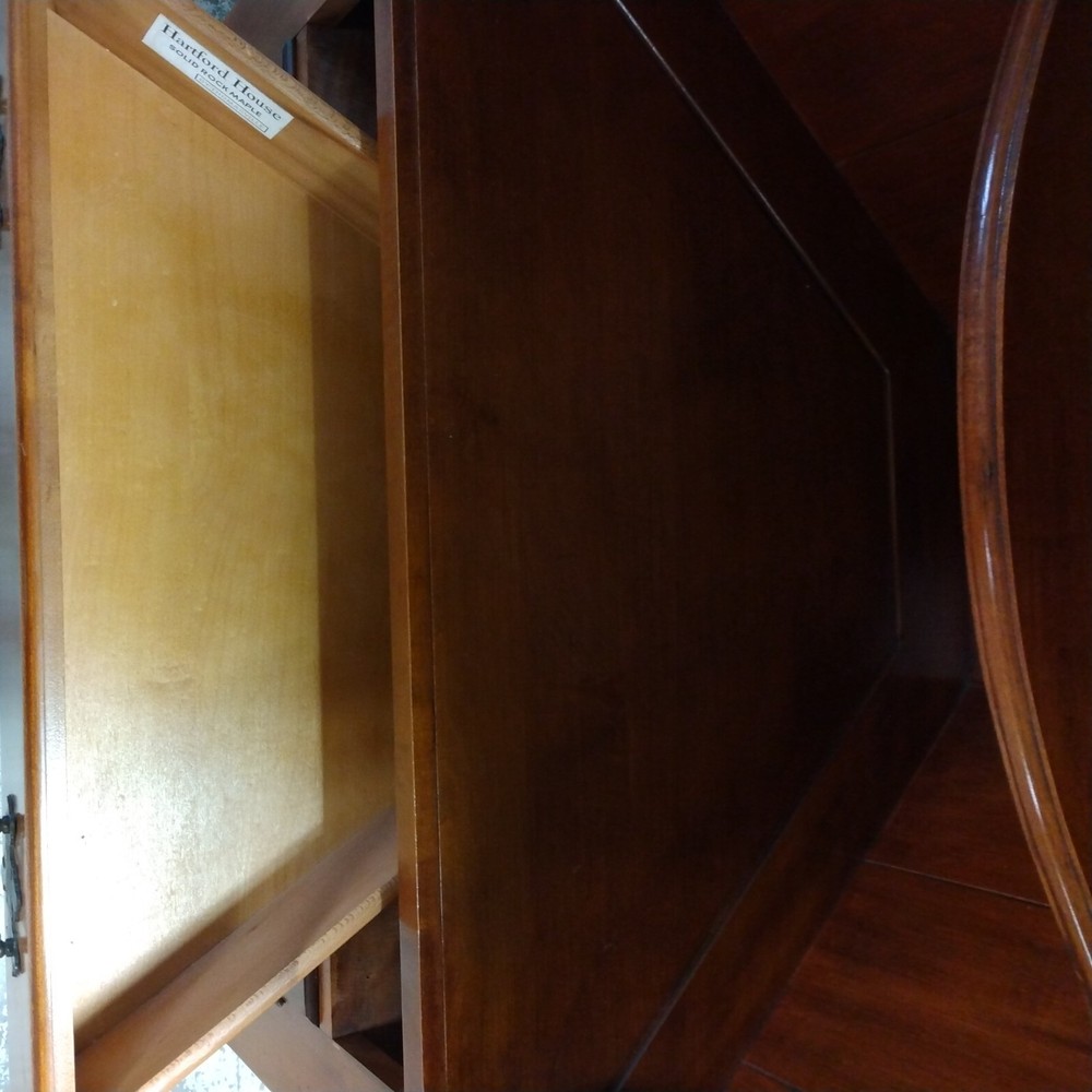 Thomasville Hartford House Vintage Solid Rock Maple Corner Cabinet Kitchen NICE