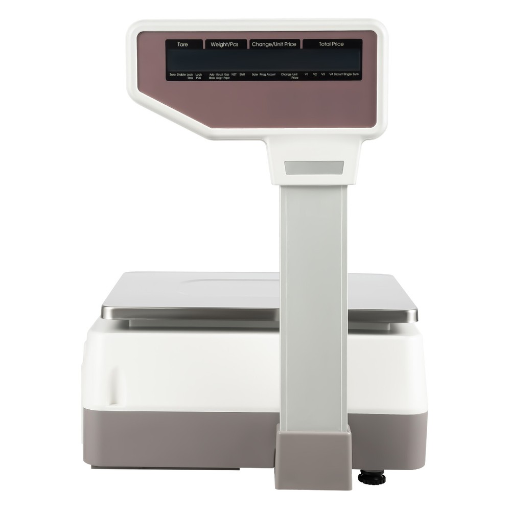New Commercial Digital Price Computing Scale 66Lbs with Label Barcode Printer