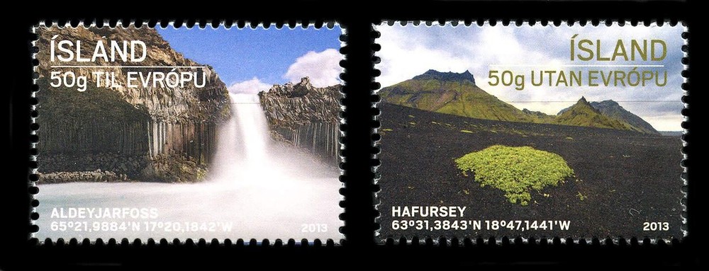Iceland: 2013 Scenes (1293-1294) MNH