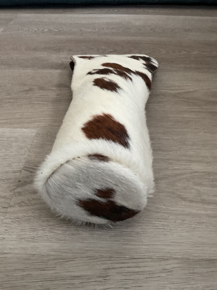 Cowhide wine caddy bottle holder with grip new