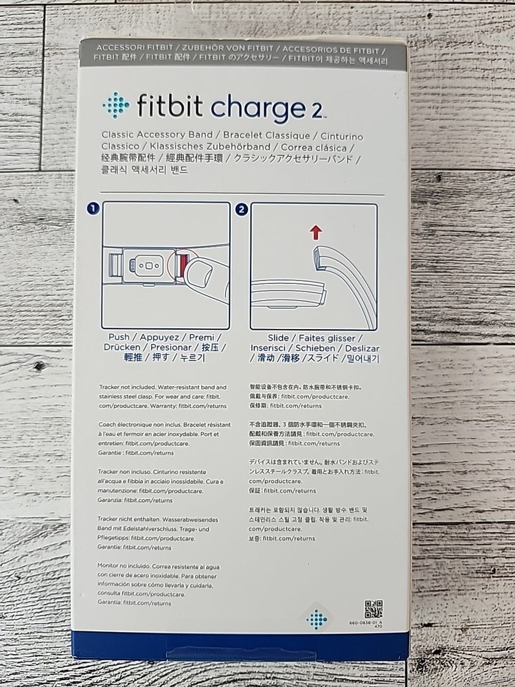 Fitbit Charge 2 Classic Accessory Band Size Small S/P Purple