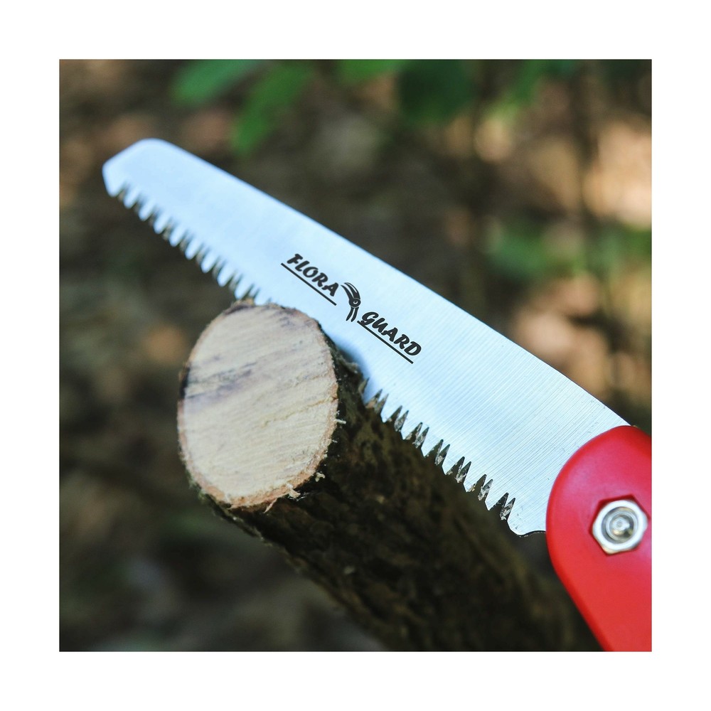 Folding Hand Camping/Pruning Saw Rugged 7.7 Razor Tooth Sharp Blades Solid Grip