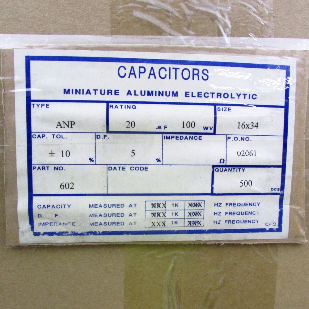 Qty 2 20uF 100V Electrolytic Non-Polarized Speaker Crossover Capacitor