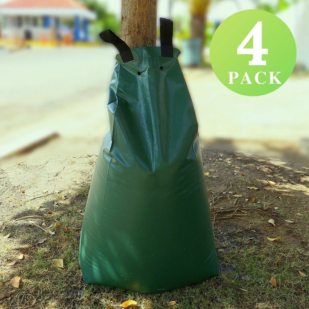 4 Pack - Irrigation Bag For Shrubs, Tree Watering Bag 20 gallons, Tree Water