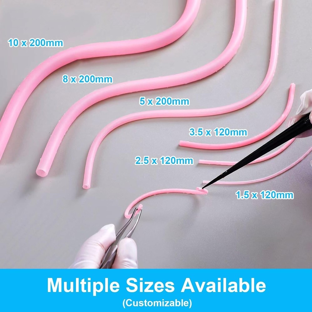 4PCS Vascular Microvascular Anastomosis Suture Practice Exercise Model Mult Size