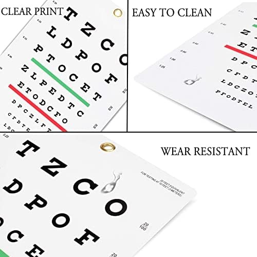 Eye exam wall vision chart