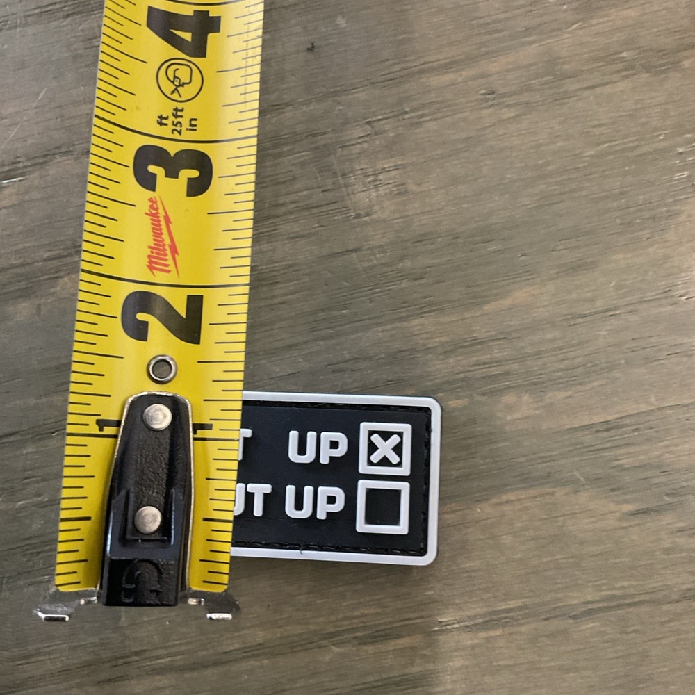 Nut up or shut up PVC Patch Hook & Loop Uniform Waterproof