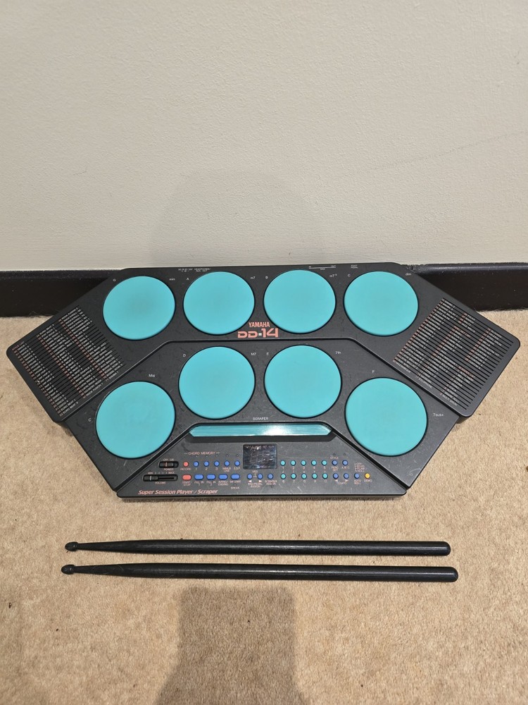 Yamaha DD-14 Super Session Drum Kit Player / Scraper - Boxed - Tested & Working