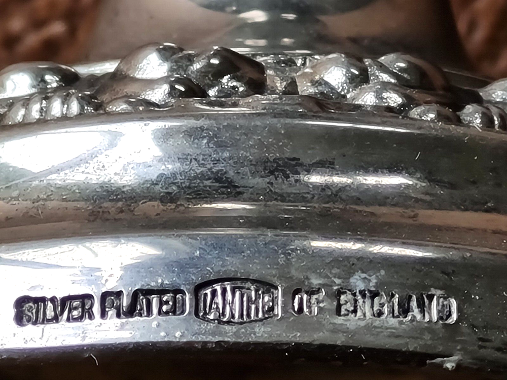 Vintage Ianthe Silver Plated Candle Stick Holder (Ca01)