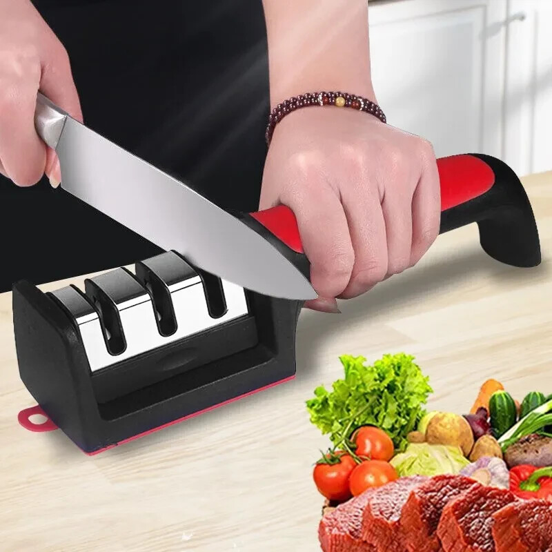 Kitchen Segment Knife Sharpener Household Multi-Functional Hand-Held