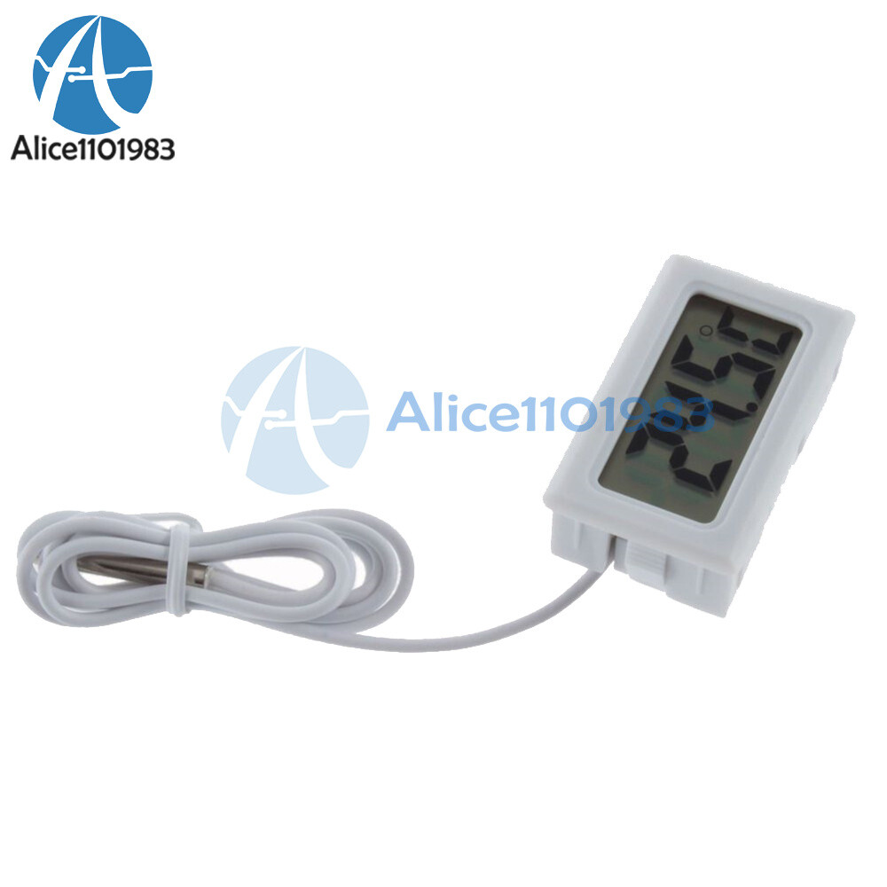 Digital LCD Temperature Meter Home Room Thermometer With 1m Sensor Probe