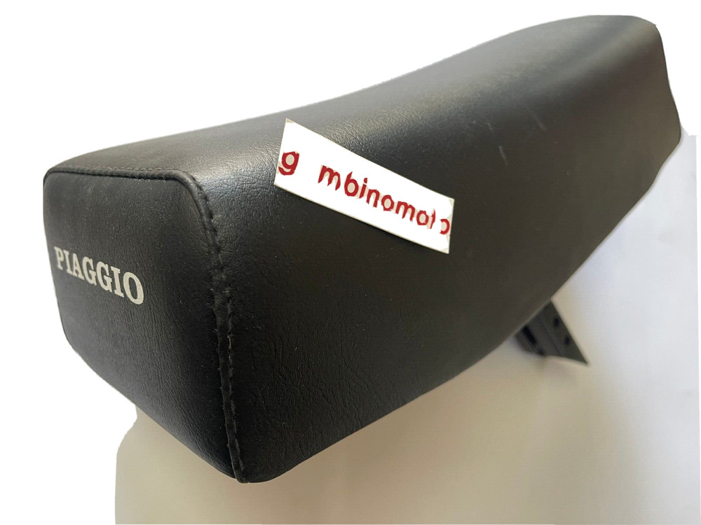 Black Two-Seater Saddle Piaggio Bravo 50 - With Square Attachment