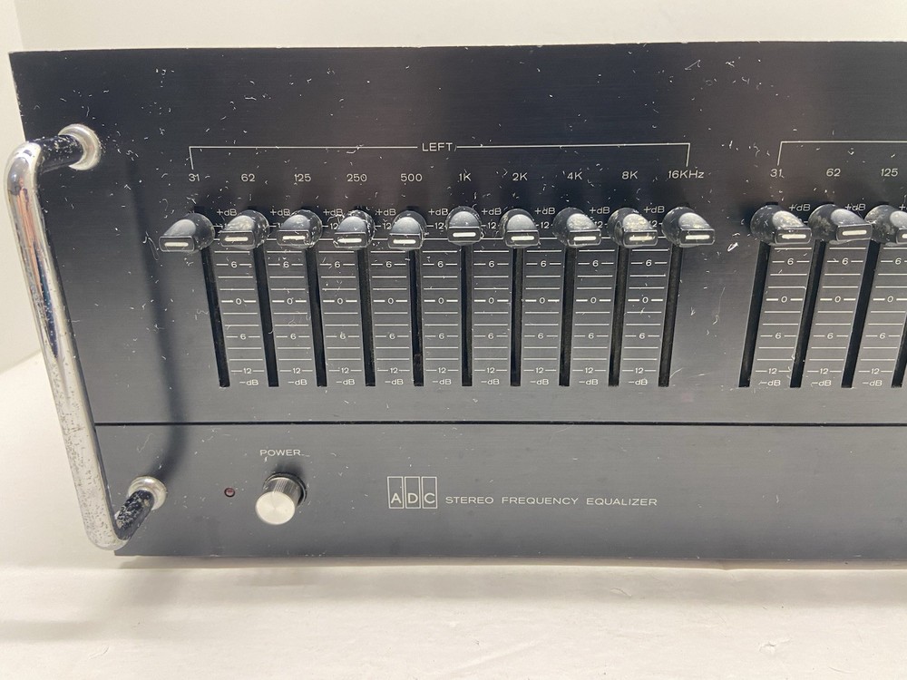 ADC Sound Shaper One Ten Stereo Frequency Equalizer Black Powers On Untested